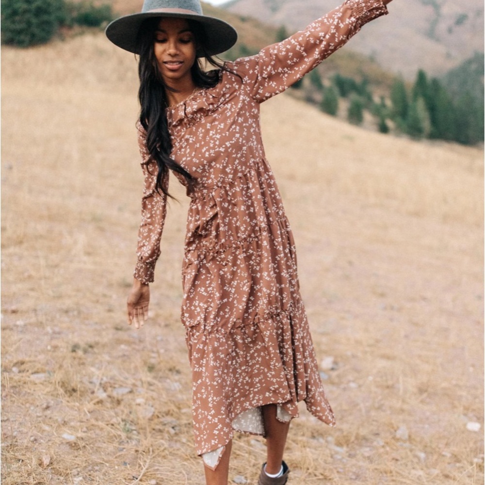 Beautiful copper colored dress
